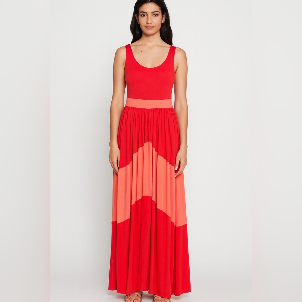 Urban Outfitters Silence + Noise Coral Maxi Dress
